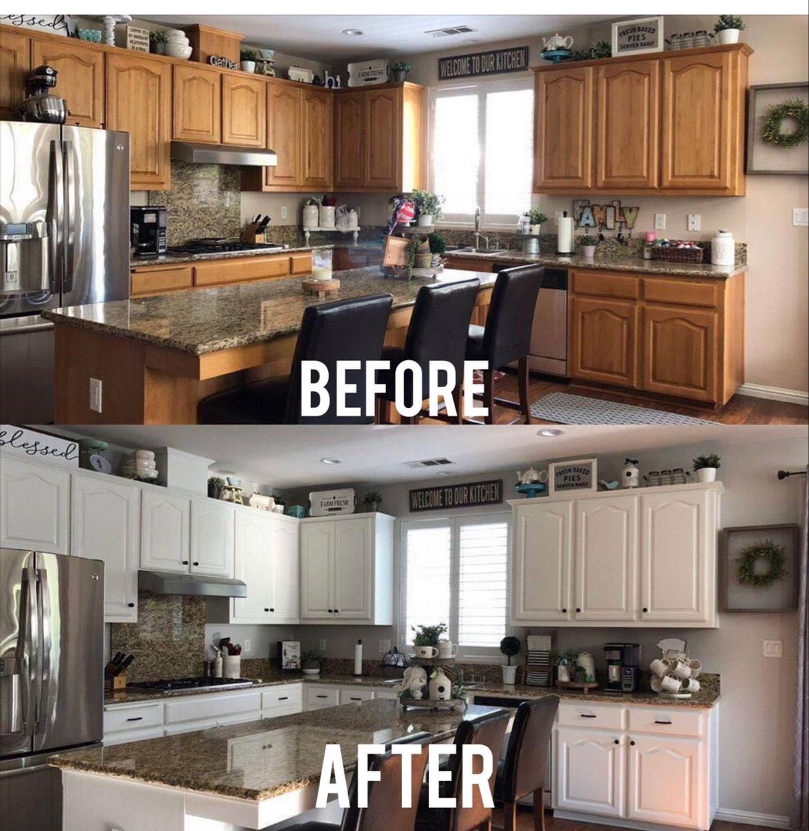 Kitchen Cabinet Painting Project 1